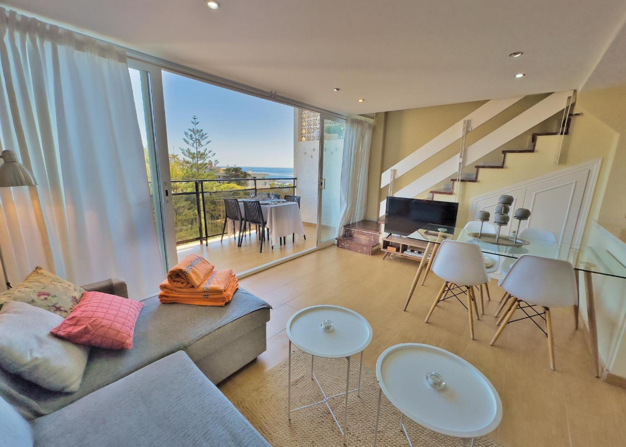 Lägenhet Skol 412. Renovated Two Bedrooms Duplex With Sea View. Marbella
